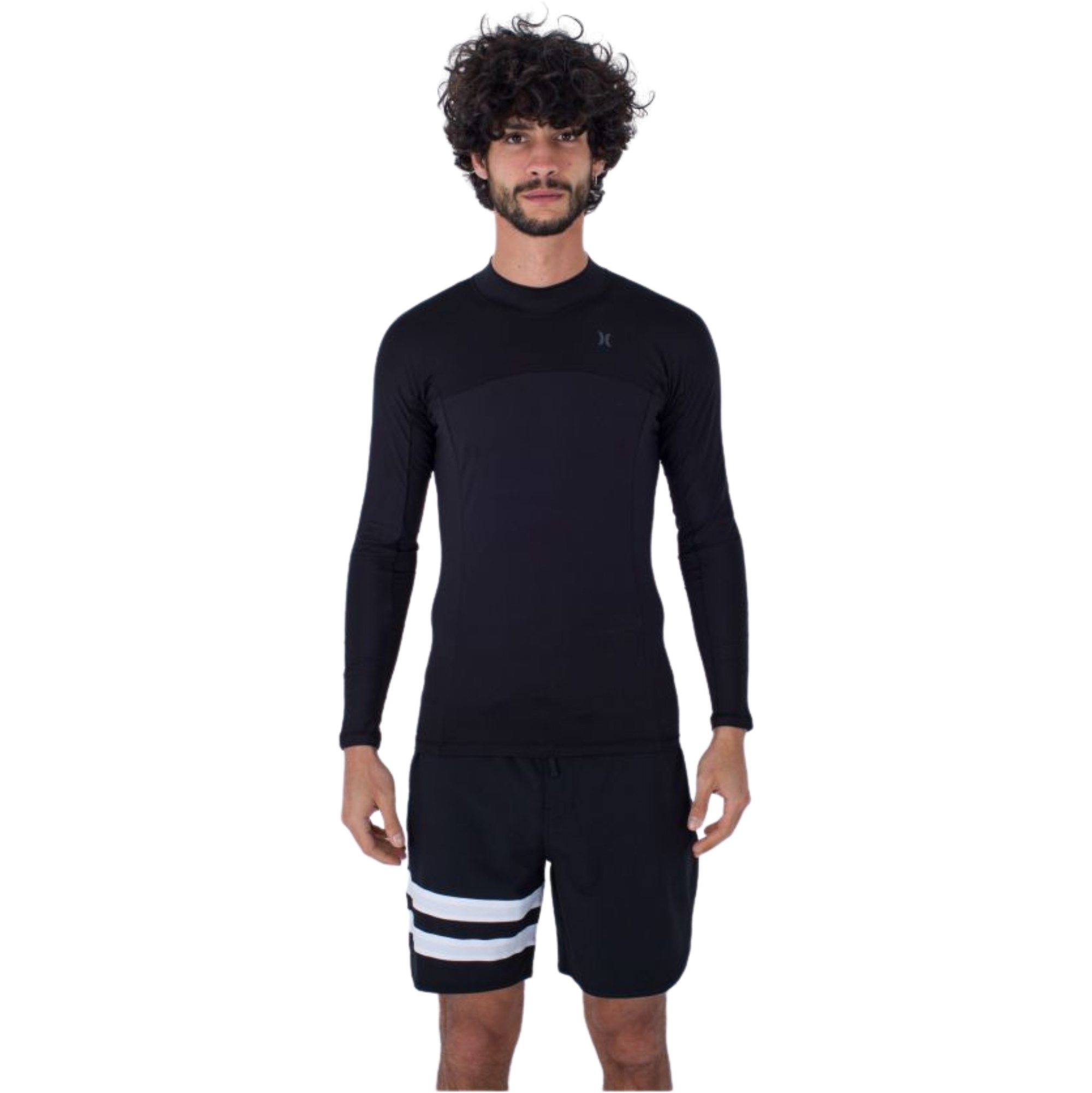 Hurley Männer Channel Crossing Paddle Series Langarm-Lycra-Weste MAT0001050 - Black